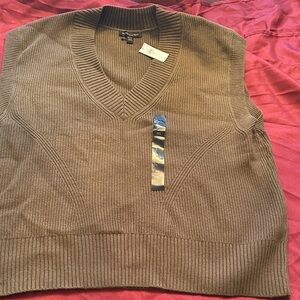 Banana Republic V-Neck Brown Sweater Vest